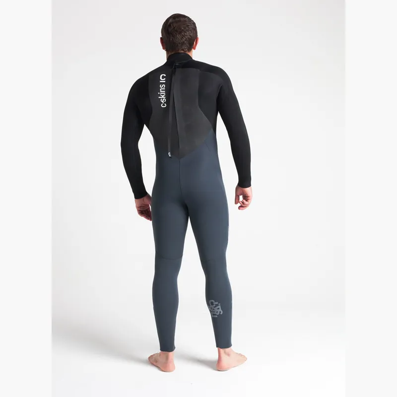 C-Skin Mens Legend 5/4 Back Zip Wetsuit Graphite/Black-1